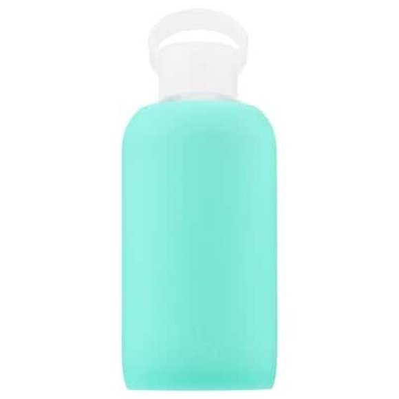 Bkr Silicone-wrapped Glass Water Bottle - Teal - Picture 1 of 2